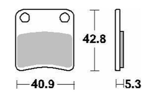 DELTA BRAKING KLOCKI HAMULCOWE KH257/2 (HAMULEC PARKINGOWY) APRILIA MANA 850 '08-'14, SRV 850 '12-'19, BMW C 600/650 '13-'21, HO