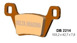 DELTA BRAKING KLOCKI HAMULCOWE KH600 PRZÓD KYMCO MXU 500 '09-'14, MXU 550 '10-'21, MXU/UXV 700 '13-'21,