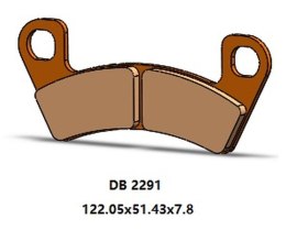 DELTA BRAKING KLOCKI HAMULCOWE KH741 PRZÓD ARCTIC CAT WILDCAT 700 '15-'19, STAMPEDE 900 '17-'19