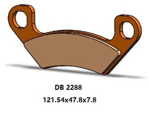 DELTA BRAKING KLOCKI HAMULCOWE KH742 TYŁ ARCTIC CAT PROWLER 812 PRO '19-'21, WILDCAT 1000 '19-'21, CUSHMAN HAULER DIESEL '19-'20