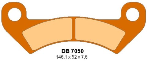 DELTA BRAKING KLOCKI HAMULCOWE PRZÓD JOHN DEERE XUV 325/825/850/855 GATOR '10-'11, HPX GATOR '10-'11