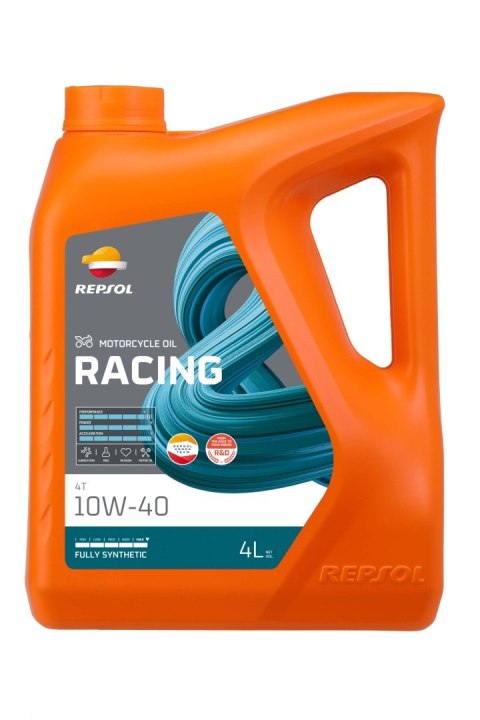 REPSOL OLEJ SILNIKOWY 4T RACING 10W40 4L MA2 SYNTETYCZNY (5) - ZASTĘPUJE RP160N54