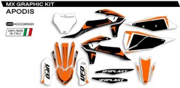 UFO KOMPLET NAKLEJEK (OKLEIN) KTM SX/SXF 125/150/250/350/450 '19-'22 APODIS KOLOR OEM (POMARAŃCZOWY/BIAŁY/CZARNY) - WYPRZEDAŻ