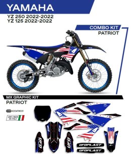 UFO KOMPLET NAKLEJEK (OKLEIN) YAMAHA YZ 125/250 '22 PATRIOT KOLOR CZARNY - WYPRZEDAŻ