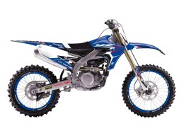 BLACKBIRD KOMPLET NAKLEJEK (OKLEIN) + POKROWIEC POSZYCIE NA SIEDZENIE YAMAHA YZ 125/250 '22 DREAM 4 KOLOR NIEBIESKI/CZARNY