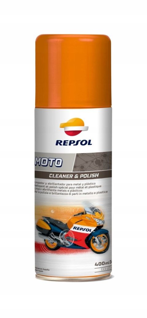 REPSOL ŚRODEK CZYSZCZĄCY MOTO CLEANER AND POLISH 400ML (12) - ZASTĘPUJE RP716B98