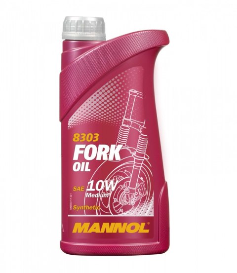 MANNOL OLEJ DO TELESKOPÓW / AMORTYZATORÓW / ZAWIESZENIA FORK OIL SAE 10W 1L (8303) (20)