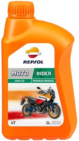 REPSOL OLEJ SILNIKOWY 4T RIDER 20W50 1L MA2 MINERALNY (12) - ZASTĘPUJE RP165Q51