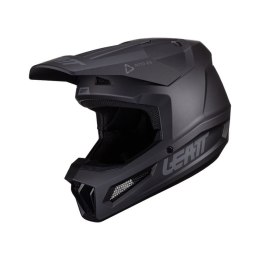 LEATT NOWOŚĆ KASK MOTO 2.5 V24 HELMET STEALTH KOLOR CZARNY ROZMIAR L (59-60 cm)