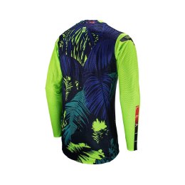 LEATT NOWOŚĆ KOSZULKA MOTO 5.5 ULTRAWELD JERSEY JUNGLE KOLOR CZARNY/GRANATOWY/ZIELONY FLUO ROZMIAR L