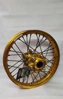 REX WHEELS (EXCEL) KOMPLETNE KOŁO TYLNE 18 CALI 18 x 2.50 (OBRĘCZ EXCEL) YAMAHA XTZ 700 TENERE (690) '20-, ZŁOTA OBRĘCZ / CZARNE