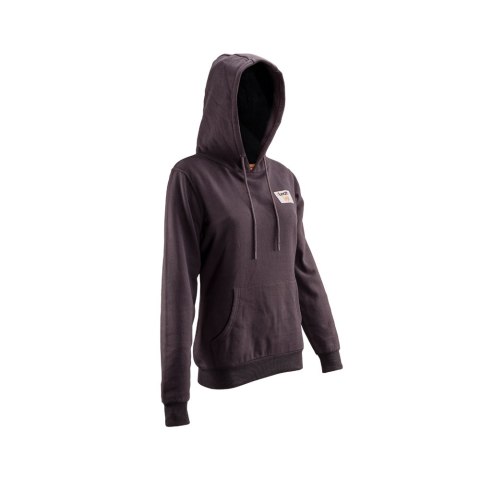 LEATT NOWOŚĆ BLUZA Z KAPTUREM (DAMSKA) CORE WOMEN HOODIE GRAPHENE KOLOR GRAFITOWY ROZMIAR M (CASUAL)