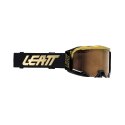 LEATT NOWOŚĆ GOGLE ROWEROWE VELOCITY 5.0 MTB IRIZ GOGGLE GOLD BRONZE UC 68% - KOLOR CZARNY/ZŁOTY SZYBKA LUSTRZANA BRĄZOWA