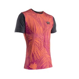 LEATT NOWOŚĆ KOSZULKA PREMIUM T-SHIRT JUNGLE KOLOR GRAFITOWY/POMARAŃCZOWY/RÓŻOWY ROZMIAR L (CASUAL)