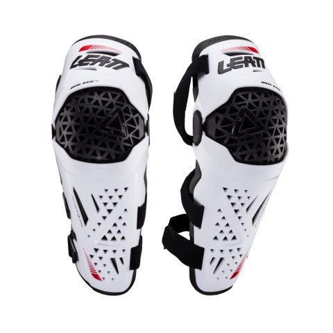 LEATT NOWOŚĆ NAKOLANNIKI OCHRANIACZE KOLAN DUAL AXIS PRO KNEE AND SHIN GUARD WHITE KOLOR BIAŁY/CZARNY ROZMIAR XXL