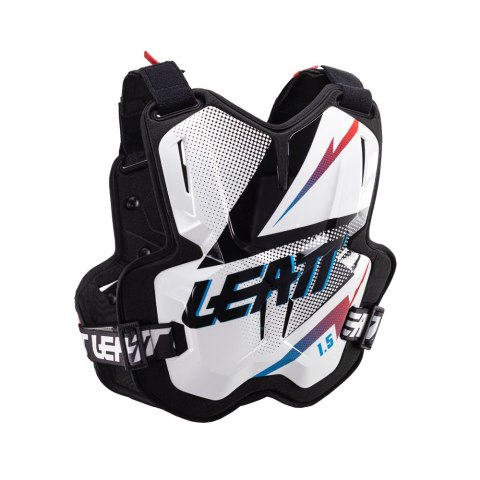 LEATT NOWOŚĆ OSŁONA KLATKI PIERSIOWEJ (BUZER) CHEST PROTECTOR 1.5 TORQUE BLACK/WHITE KOLOR CZARNY/BIAŁY ROZMIAR UNIWERSALNY