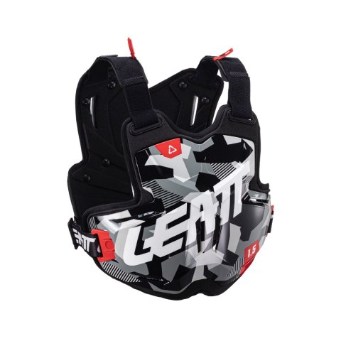 LEATT NOWOŚĆ OSŁONA KLATKI PIERSIOWEJ (BUZER) CHEST PROTECTOR 1.5 TORQUE FORGE KOLOR SZARY/CZARNY/BIAŁY ROZMIAR UNIWERSALNY