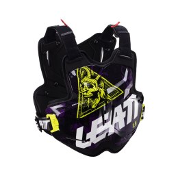 LEATT NOWOŚĆ OSŁONA KLATKI PIERSIOWEJ (BUZER) CHEST PROTECTOR 1.5 TORQUE UV KOLOR FIOLETOWY/ŻÓŁTY FLUO ROZMIAR UNIWERSALNY