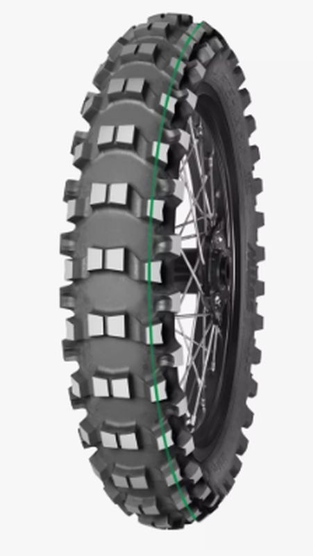 MITAS OPONA 120/90-18 TERRA FORCE MX-SM 65M TT SUPER LIGHT (ZIELONY PASEK) TYŁ DOT 36-38/2022 (26561) WYCOFANE (ZAMIENNIK:700009