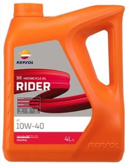 REPSOL OLEJ SILNIKOWY RIDER 4T 10W40 4L MA2 MINERALNY (5) ZASTĘPUJE RP165N54