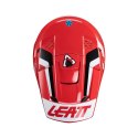 LEATT NOWOŚĆ KASK MOTO 3.5 V24 (+GOGLE VELOCITY 4.5 GRATIS) HELMET KIT RED KOLOR CZERWONY/CZARNY/BIAŁY ROZMIAR XXL (63-64 cm)