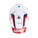 LEATT NOWOŚĆ KASK MOTO 3.5 V24 (+GOGLE VELOCITY 4.5 GRATIS) HELMET KIT ROYAL KOLOR BIAŁY/GRANATOWY/CZERWONY ROZMIAR XL (61-62 cm