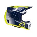 LEATT NOWOŚĆ KASK MOTO 7.5 V24 (+GOGLE VELOCITY 4.5 GRATIS) HELMET KIT BLUE KOLOR GRANATOWY/ŻÓŁTY FLUO/BIAŁY ROZMIAR S (55-56 cm