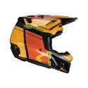 LEATT NOWOŚĆ KASK MOTO 7.5 V24 (+GOGLE VELOCITY 4.5 GRATIS) HELMET KIT CITRUS KOLOR CZARNY/POMARAŃCZOWY/ŻÓŁTY FLUO ROZMIAR XXL (