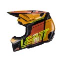 LEATT NOWOŚĆ KASK MOTO 7.5 V24 (+GOGLE VELOCITY 4.5 GRATIS) HELMET KIT CITRUS KOLOR CZARNY/POMARAŃCZOWY/ŻÓŁTY FLUO ROZMIAR XXL (