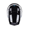 LEATT NOWOŚĆ KASK MOTO 8.5 V24 (+GOGLE VELOCITY 5.5 GRATIS) HELMET KIT BLACK/WHITE KOLOR CZARNY/BIAŁY ROZMIAR L (59-60 cm)