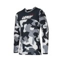 LEATT NOWOŚĆ KOSZULKA MOTO 4.5 ENDURO JERSEY FORGE KOLOR CZARNY/SZARY/CAMO ROZMIAR M