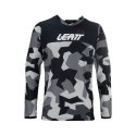 LEATT NOWOŚĆ KOSZULKA MOTO 4.5 ENDURO JERSEY FORGE KOLOR CZARNY/SZARY/CAMO ROZMIAR M