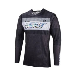 LEATT NOWOŚĆ KOSZULKA MOTO 5.5 ULTRAWELD JERSEY GRAPHITE KOLOR GRAFITOWY/BIAŁY ROZMIAR M