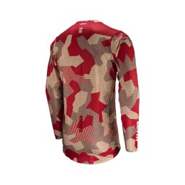 LEATT NOWOŚĆ KOSZULKA MOTO 5.5 ULTRAWELD JERSEY RUBYSTONE KOLOR CZERWONY/BRĄZOWY CAMO ROZMIAR M