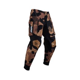 LEATT NOWOŚĆ SPODNIE MOTO 4.5 ENDURO PANTS STONE KOLOR CZARNY/BRĄZOWY/CAMO ROZMIAR XXL