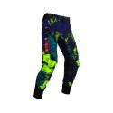 LEATT NOWOŚĆ SPODNIE MOTO 5.5 I.K.S PANTS JUNGLE KOLOR CZARNY/GRANATOWY/ZIELONY FLUO ROZMIAR S