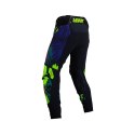 LEATT NOWOŚĆ SPODNIE MOTO 5.5 I.K.S PANTS JUNGLE KOLOR CZARNY/GRANATOWY/ZIELONY FLUO ROZMIAR S