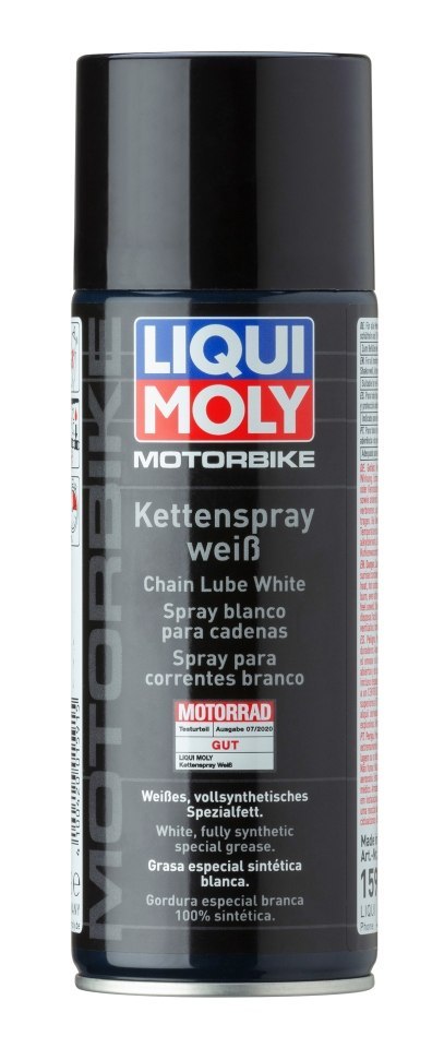 LIQUI MOLY MOTORBIKE BIAŁY SMAR DO ŁAŃCUCHA SYNTETYCZNY 0,4L (12)