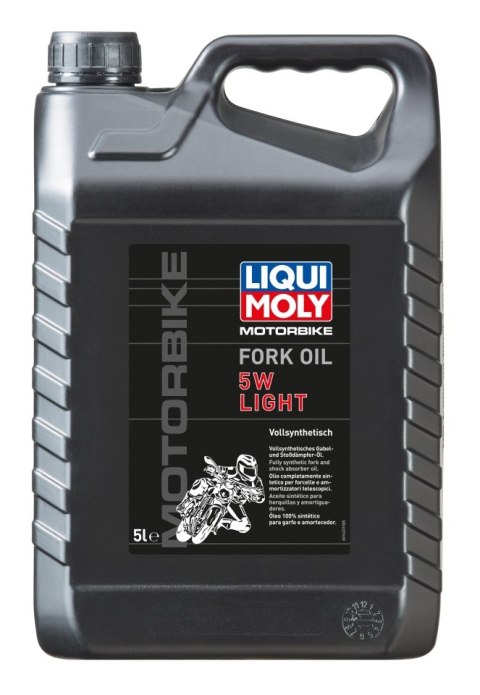 LIQUI MOLY OLEJ DO TELESKOPÓW/ AMORTYZATORÓW/ZAWIESZENIA MOTORBIKE FORK OIL 5W LIGHT 5L (4)