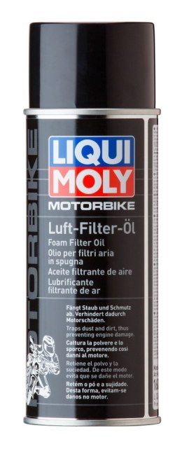 LIQUI MOLY OLEJ PŁYN SPRAY DO NASĄCZANIA GĄBKOWYCH FILTRÓW POWIETRZA MOTORBIKE LUFT-FILTER-ÖL 0,4L (6)