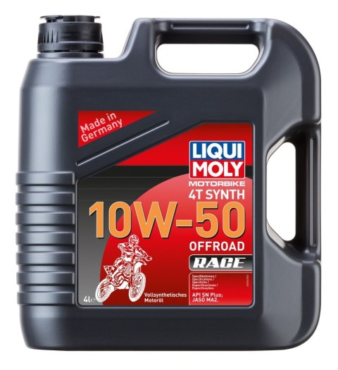 LIQUI MOLY OLEJ SILNIKOWY MOTORBIKE 4T SYNTETYCZNY 10W50 OFFROAD RACE 4L (4)