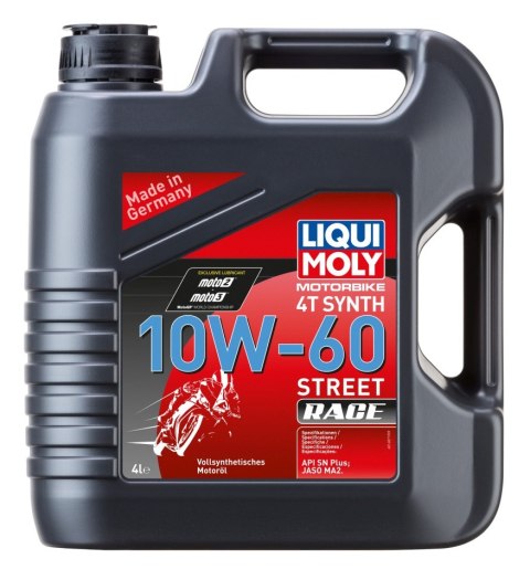 LIQUI MOLY OLEJ SILNIKOWY MOTORBIKE 4T SYNTETYCZNY 10W60 RACE 4L (4)