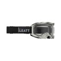 LEATT NOWOŚĆ GOGLE ROWEROWE VELOCITY 4.0 GOGGLE MTB BRUSHED 83% KOLOR CZARY/CZARNY SZYBKA PRZEŹROCZYSTA