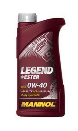 MANNOL NOWY TOWAR 07/2023 OLEJ SILNIKOWY SAMOCHODOWY 0W40 LEGEND+ESTER 1 LITR (7901) (SYNTETYCZNY)