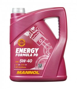 MANNOL NOWY TOWAR 07/2023 OLEJ SILNIKOWY SAMOCHODOWY 5W40 ENERGY FORMULA PD 5 LITRÓW (7913) (SYNTETYCZNY)