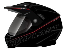 UFO KASK ARIES OFFROAD / DUAL / TOURER / CROSSOVER Z SZYBĄ, DASZKIEM I BLENDĄ PRZECIWSŁONECZNĄ KOLOR CZARNY ROZMIAR XL ( ECE 22R