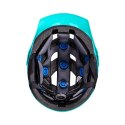 LEATT NOWOŚĆ KASK ROWEROWY MTB ALLMTN 1.0 JUNIOR (DZIECIĘCY/WYPINANA SZCZĘKA) V24 AQUA KOLOR GRANATOWY/NIEBIESKI ROZMIAR XS (50-