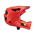 LEATT NOWOŚĆ KASK ROWEROWY MTB ENDURO 4.0 (WYPINANA SZCZĘKA) V24 HELMET RED KOLOR CZERWONY ROZMIAR L (59-63 cm)