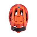 LEATT NOWOŚĆ KASK ROWEROWY MTB ENDURO 4.0 (WYPINANA SZCZĘKA) V24 HELMET RED KOLOR CZERWONY ROZMIAR S (51-55 cm)