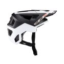 LEATT NOWOŚĆ KASK ROWEROWY MTB ENDURO 4.0 (WYPINANA SZCZĘKA) V24 HELMET WHITE KOLOR BIAŁY/CZARNY ROZMIAR L (59-63 cm)